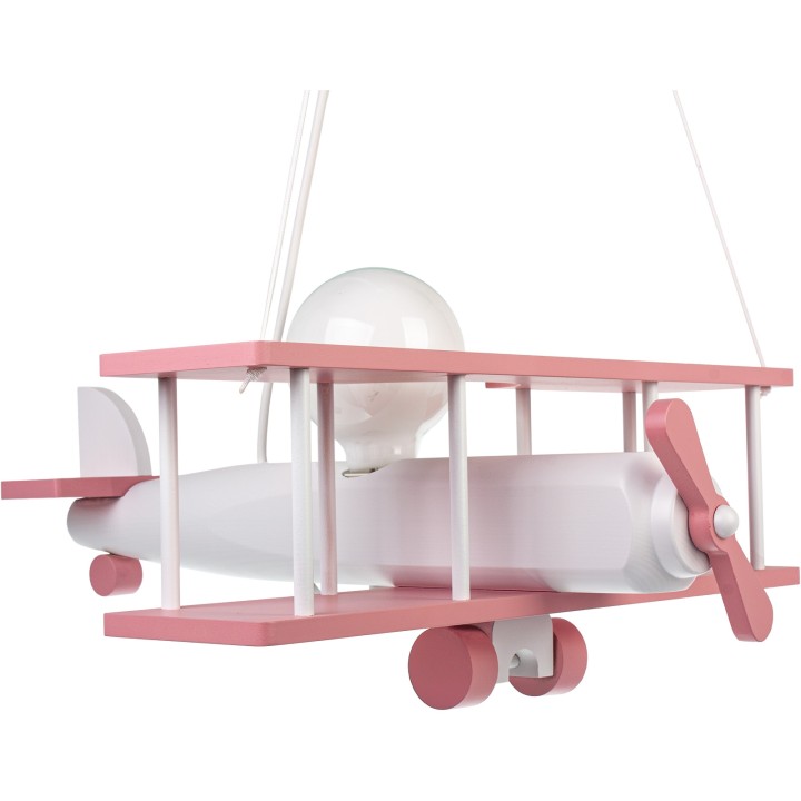 Hängeleuchte Flugzeug - groß, rosa