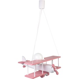 Hängeleuchte Flugzeug - groß, rosa