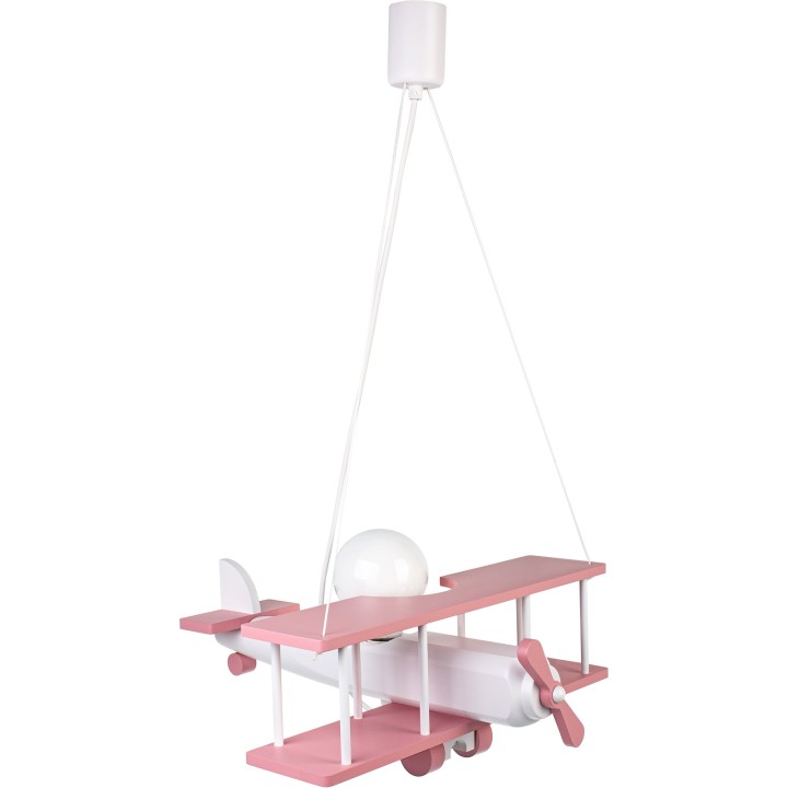 Hängeleuchte Flugzeug - groß, rosa