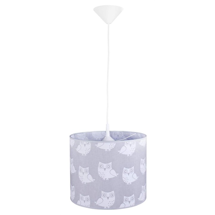 Pendelleuchte Classic25 - Eulen/grau
