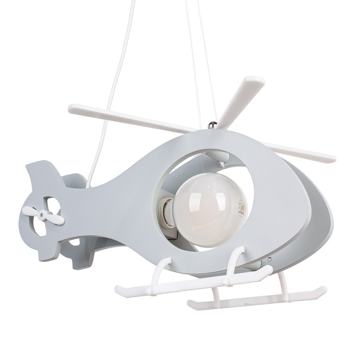 Pendelleuchte Helikopter - grau