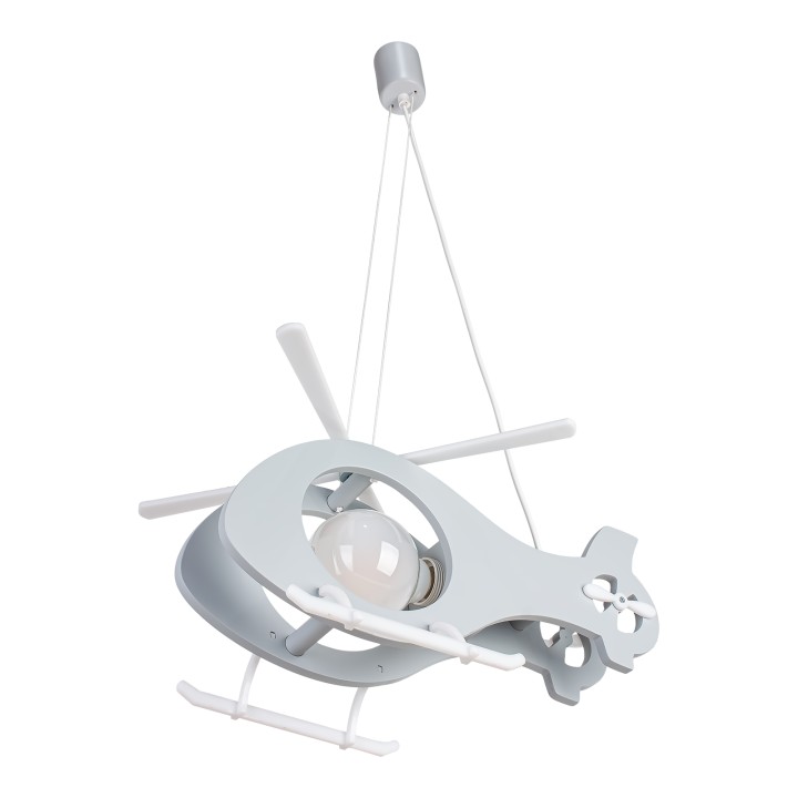 Pendelleuchte Helikopter - grau