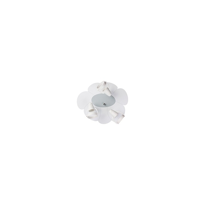 Kinder Deckenlampe BLUME (weiß/grau)