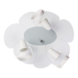 Kinder Deckenlampe BLUME (weiß/grau)