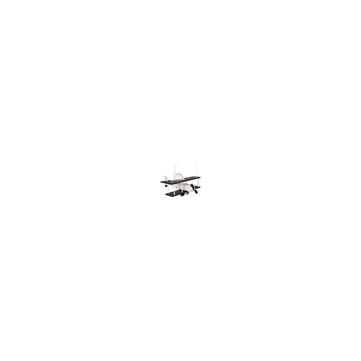 Hängeleuchte Flugzeug - groß, weiß/schwarz