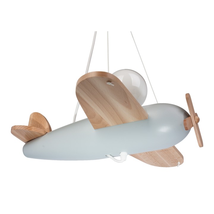 Pendelleuchte Flugzeug - grau