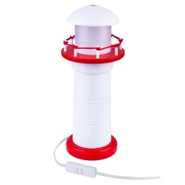 Tischleuchte Leuchtturm - rot