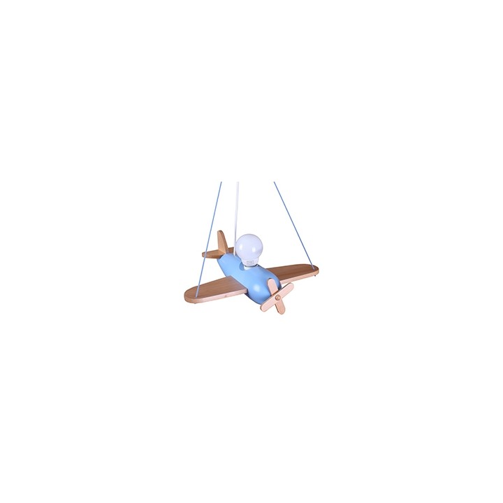 Pendelleuchte Flugzeug - blau