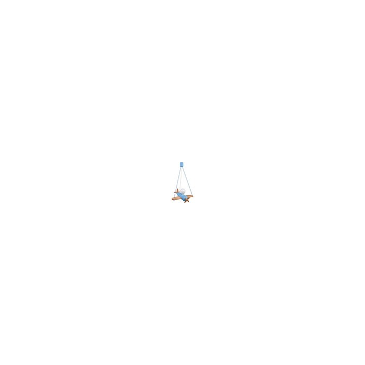 Pendelleuchte Flugzeug - blau