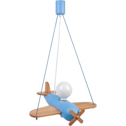 Pendelleuchte Flugzeug - blau
