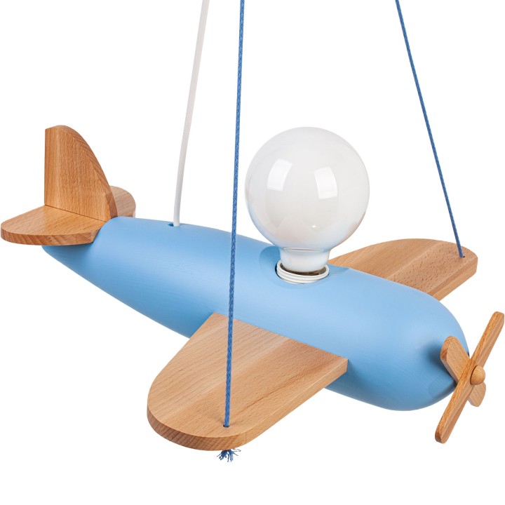 Pendelleuchte Flugzeug - blau