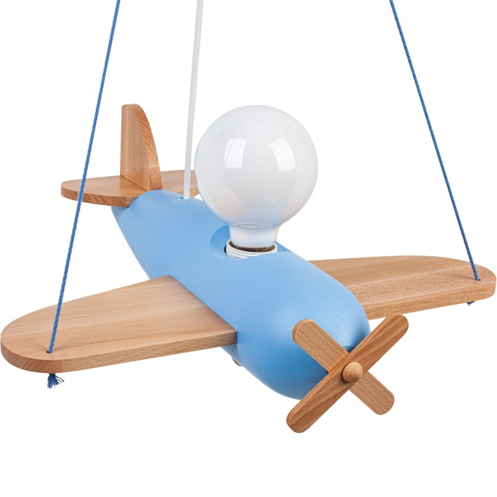 Pendelleuchte Flugzeug - blau