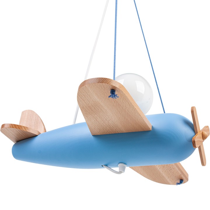 Pendelleuchte Flugzeug - blau