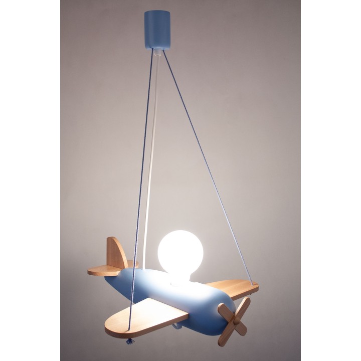 Pendelleuchte Flugzeug - blau