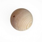 Kiefernholzkugel, Durchmesser 100 mm, mit Loch