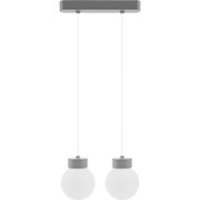 Barrel - Orb Hängeleuchte / grau / 2-flammig