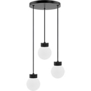 Barrel - Orb Hängeleuchte / schwarz / 3-flammig