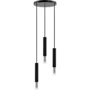 Madera2 Pendelleuchte /schwarz/3-flammig/rund
