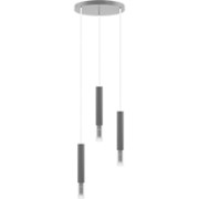 Madera2 Pendelleuchte /grau/3-flammig/rund