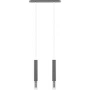 Madera2 Pendelleuchte /grau/2-flammig