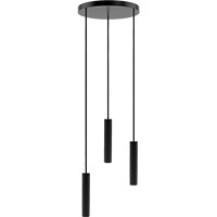 Madera Hexa Pendelleuchte /schwarz/3-flammig/rund