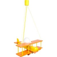 Hängendes Leuchtflugzeug - groß, gelb und orange