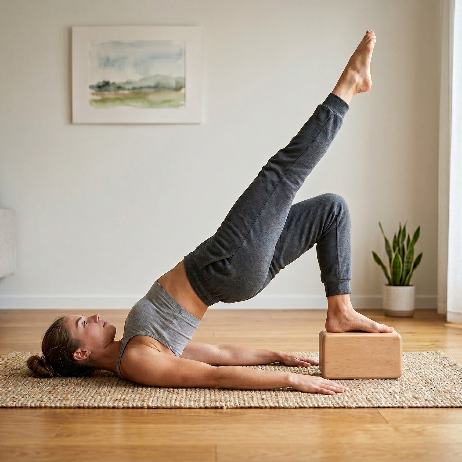 Yoga-Würfel aus Holz