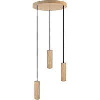 Madera Pendelleuchte /Eiche/3-flammig/rund