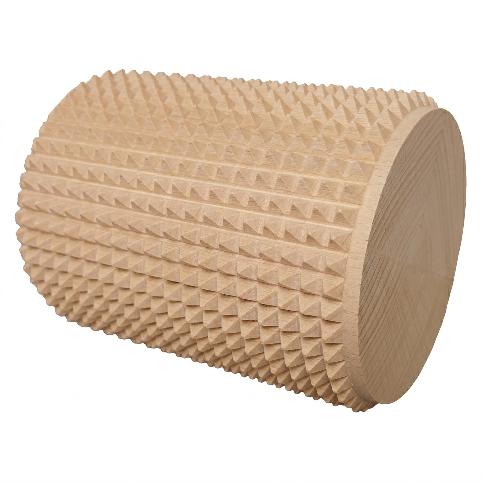 Geriffelter Walzenroller aus Esche, 10 cm